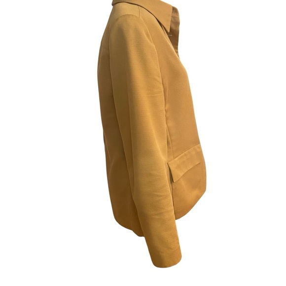 Vintage Anne Klein Women’s Blazer Jacket Size 10 Camel Cotton Wool Blend Career - Picture 3 of 8